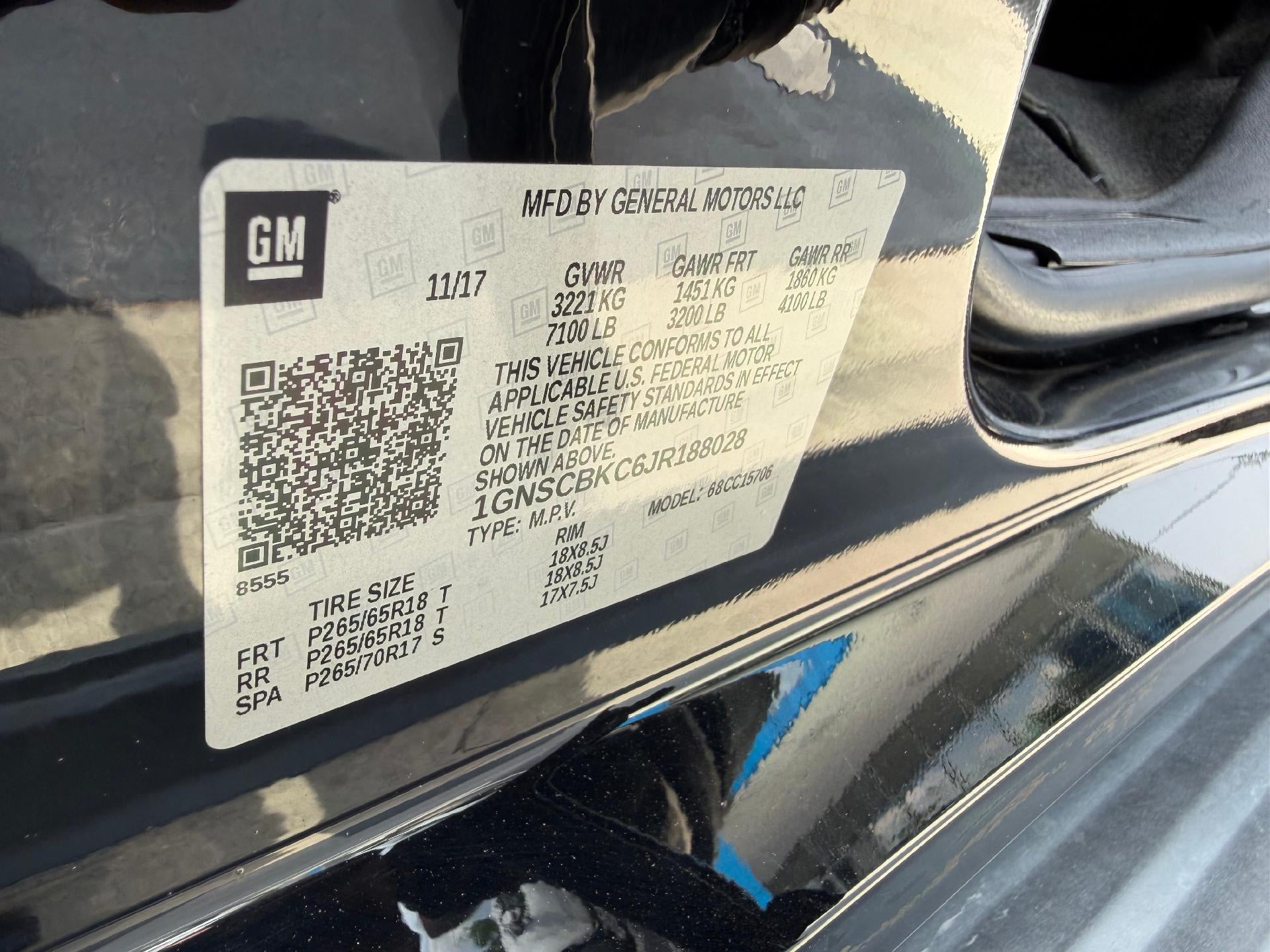 2018 Chevrolet Tahoe LT