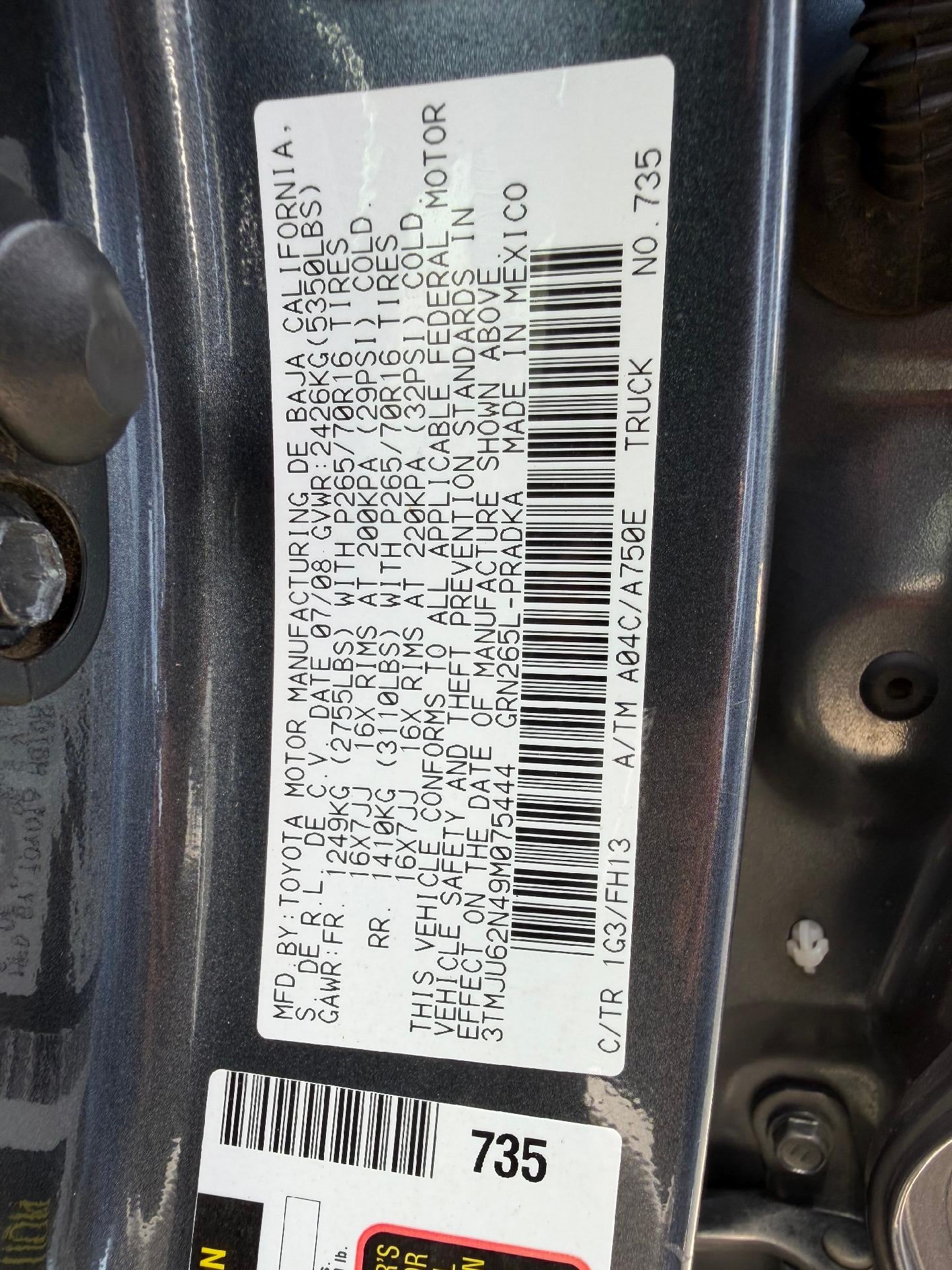 2009 Toyota Tacoma PreRunner