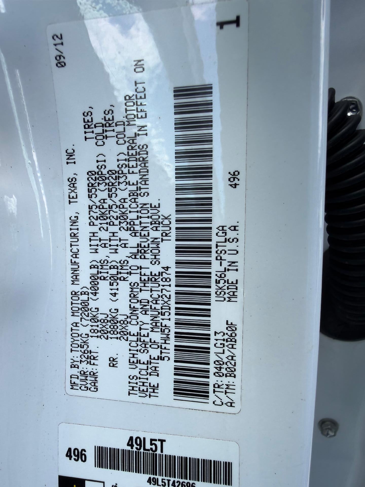 2013 Toyota Tundra Platinum 5.7L V8