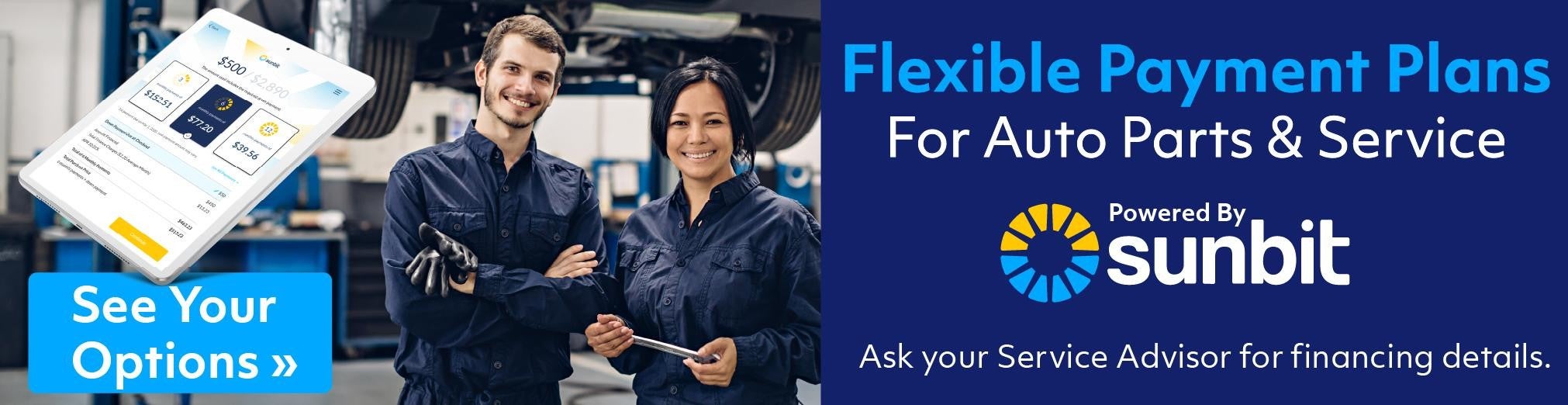 Flexible Payment Plans for Auto Parts and Servce by sunbit | Childre GMC in Milledgeville, GA